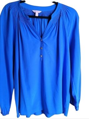 Lilly Pulitzer Royal Blue Elsa Long Sleeve Top Size Large